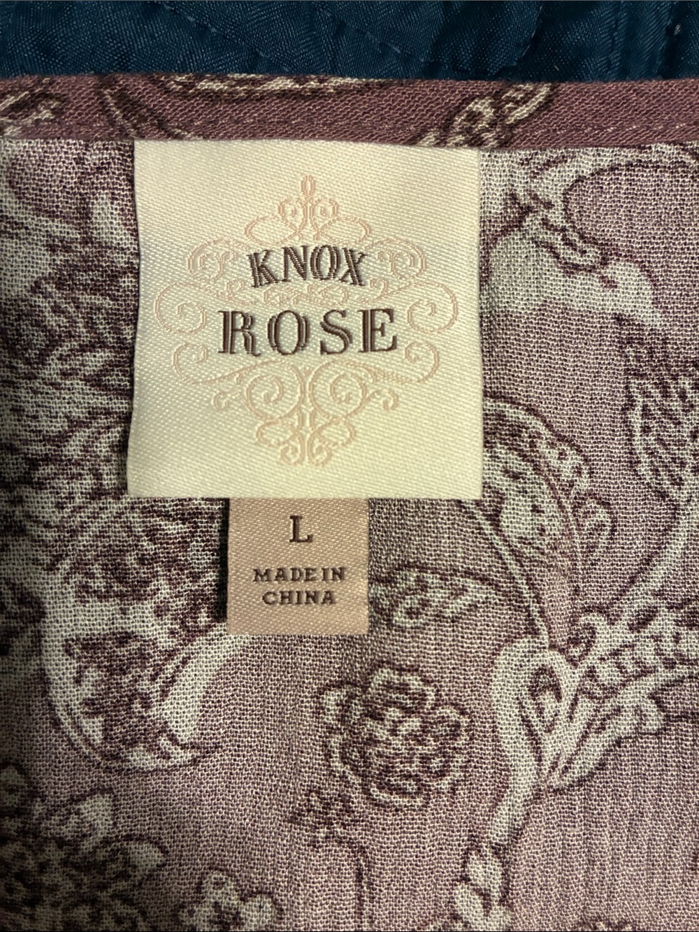 Knox Rose Mauve Floral V-Neck Maxi Dress - Picture 2 of 3